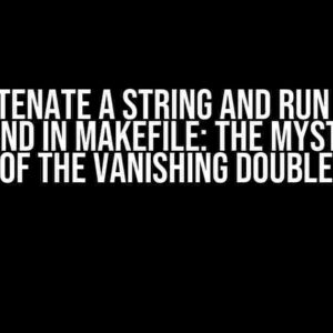 Concatenate a String and Run it as a Command in Makefile: The Mysterious Case of the Vanishing Double Dash