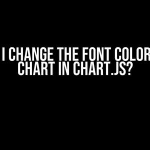 How Do I Change the Font Color of This Chart in Chart.js?
